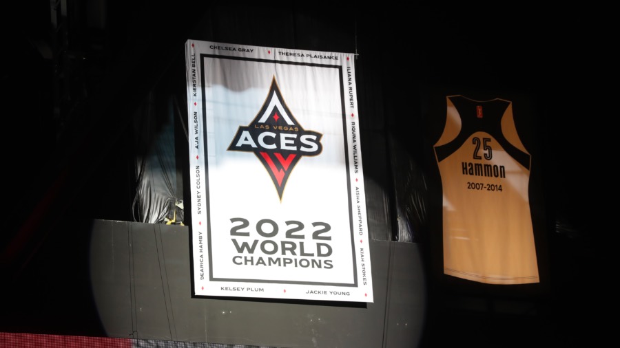 Aces Receive Championship Rings, Pummel Sparks 93-65